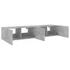 Kép 8/11 - 2 db betonszürke fali TV-szekrény LED-del 80x35x31 cm