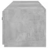 Kép 10/11 - 2 db betonszürke fali TV-szekrény LED-del 80x35x31 cm