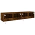 Kép 11/11 - 2 db füstös tölgy fali TV-szekrény LED-ekkel 80x35x31 cm