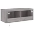 Kép 11/11 - Szürke sonoma színű fali TV-szekrény LED-del 80x35x31 cm