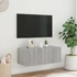Kép 4/11 - Szürke sonoma színű fali TV-szekrény LED-del 80x35x31 cm