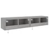 Kép 11/11 - 2 db szürke sonoma fali TV-szekrény LED-ekkel 80x35x31 cm