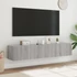 Kép 4/11 - 2 db szürke sonoma fali TV-szekrény LED-ekkel 80x35x31 cm