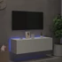 Kép 5/11 - Fehér fali TV-szekrény LED-világítással 100 x 35 x 31 cm