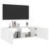 Kép 8/11 - Fehér fali TV-szekrény LED-világítással 100 x 35 x 31 cm