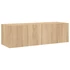 Kép 3/11 - Sonoma tölgy színű fali TV-szekrény LED-ekkel 100 x 35 x 31 cm