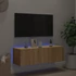 Kép 5/11 - Sonoma tölgy színű fali TV-szekrény LED-ekkel 100 x 35 x 31 cm