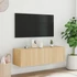 Kép 6/11 - Sonoma tölgy színű fali TV-szekrény LED-ekkel 100 x 35 x 31 cm