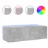 Kép 2/11 - Betonszürke fali TV-szekrény LED-világítással 100 x 35 x 31 cm
