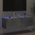 Kép 4/11 - Betonszürke fali TV-szekrény LED-világítással 100 x 35 x 31 cm