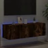 Kép 4/11 - Füstös tölgy színű fali TV-szekrény LED-ekkel 100 x 35 x 41 cm