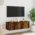 Kép 6/11 - Füstös tölgy színű fali TV-szekrény LED-ekkel 100 x 35 x 41 cm
