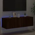 Kép 4/11 - Barna tölgy színű fali TV-szekrény LED-ekkel 100 x 35 x 31 cm