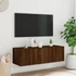 Kép 6/11 - Barna tölgy színű fali TV-szekrény LED-ekkel 100 x 35 x 31 cm