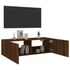 Kép 8/11 - Barna tölgy színű fali TV-szekrény LED-ekkel 100 x 35 x 31 cm