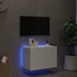 Kép 4/11 - Fehér falra szerelhető TV-szekrény LED-lámpákkal 60x35x41 cm