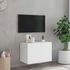 Kép 5/11 - Fehér falra szerelhető TV-szekrény LED-lámpákkal 60x35x41 cm