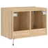 Kép 11/11 - Sonoma tölgy színű fali TV-szekrény LED-ekkel 60x35x41 cm