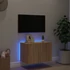 Kép 4/11 - Sonoma tölgy színű fali TV-szekrény LED-ekkel 60x35x41 cm