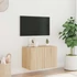 Kép 5/11 - Sonoma tölgy színű fali TV-szekrény LED-ekkel 60x35x41 cm