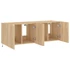 Kép 8/11 - 2 db sonoma tölgy színű fali TV-szekrény LED-del 60x35x41 cm