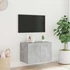 Kép 4/11 - Betonszürke falra szerelhető TV-szekrény LED-del 60x35x41 cm