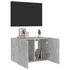 Kép 6/11 - Betonszürke falra szerelhető TV-szekrény LED-del 60x35x41 cm
