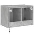 Kép 10/11 - Betonszürke falra szerelhető TV-szekrény LED-del 60x35x41 cm