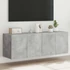 Kép 1/11 - 2 db betonszürke fali TV-szekrény LED-del 60x35x41 cm