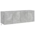 Kép 3/11 - 2 db betonszürke fali TV-szekrény LED-del 60x35x41 cm