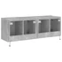 Kép 10/11 - 2 db betonszürke fali TV-szekrény LED-del 60x35x41 cm