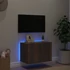 Kép 4/11 - Füstös tölgy színű fali TV-szekrény LED-ekkel 60x35x41 cm