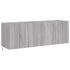 Kép 3/11 - 2 db szürke sonoma fali TV-szekrény LED-ekkel 60x35x41 cm