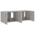 Kép 8/11 - 2 db szürke sonoma fali TV-szekrény LED-ekkel 60x35x41 cm