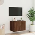 Kép 5/11 - Barna tölgyszínű fali TV-szekrény LED-del 60x35x41 cm