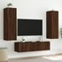 Kép 6/11 - Barna tölgyszínű fali TV-szekrény LED-del 60x35x41 cm