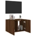 Kép 7/11 - Barna tölgyszínű fali TV-szekrény LED-del 60x35x41 cm