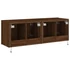 Kép 10/11 - 2 db barna tölgyszínű fali TV-szekrény LED-del 60x35x41 cm