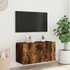 Kép 5/11 - Füstös tölgy színű fali TV-szekrény LED-ekkel 80x35x41 cm