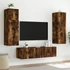 Kép 6/11 - Füstös tölgy színű fali TV-szekrény LED-ekkel 80x35x41 cm
