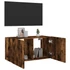 Kép 7/11 - Füstös tölgy színű fali TV-szekrény LED-ekkel 80x35x41 cm