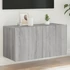 Kép 1/11 - Szürke sonoma színű fali TV-szekrény LED-del 80x35x41 cm