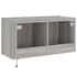 Kép 11/11 - Szürke sonoma színű fali TV-szekrény LED-del 80x35x41 cm