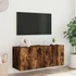 Kép 5/11 - Füstös tölgy színű fali TV-szekrény LED-ekkel 100 x 35 x 41 cm
