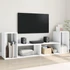 Kép 1/11 - 2 db fehér szerelt fa TV-szekrény 75 x 30 x 50 cm