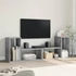 Kép 3/11 - 2 db betonszürke szerelt fa TV-szekrény 75 x 30 x 50 cm