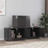 Kép 1/11 - 2 db fekete acél TV-szekrény 67 x 39 x 44 cm