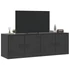 Kép 4/11 - 2 db fekete acél TV-szekrény 67 x 39 x 44 cm