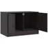 Kép 7/11 - 2 db fekete acél TV-szekrény 67 x 39 x 44 cm