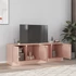 Kép 1/11 - 2 db rózsaszín acél TV-szekrény 67 x 39 x 44 cm